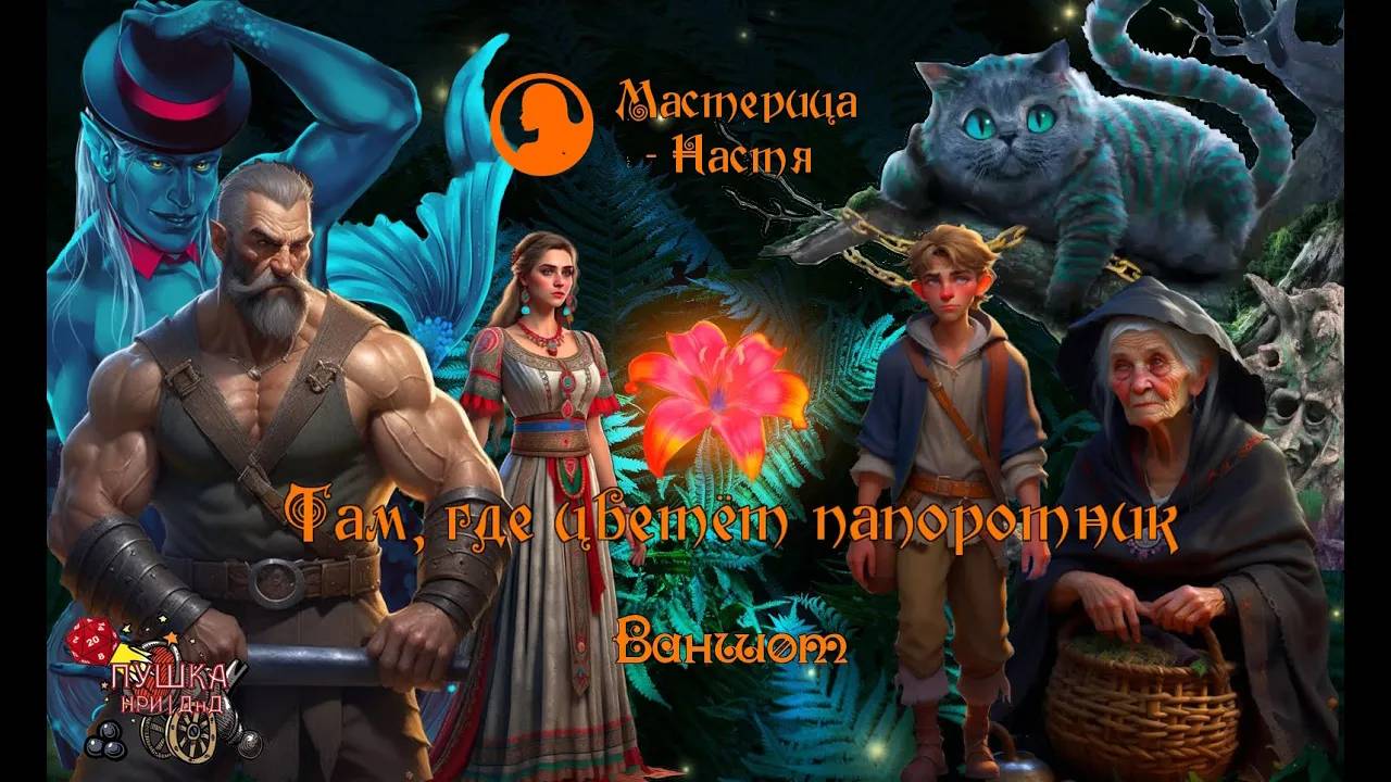 Ваншот «Там, где цветёт папоротник» Мастер Настя НРИ в стиле славянского фэнтези #dnd #днд #нри смотреть онлайн