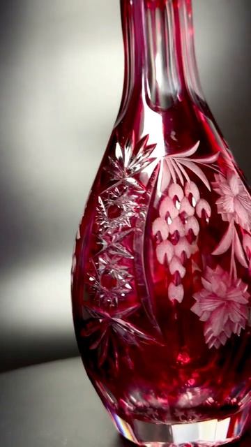 Роскошный графин из рубинового хрусталя Нахтманн Германия nachtmann cristal находки барахолкa