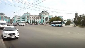 Омский железнодорожный вокзал.