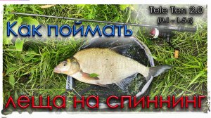 Как поймать леща на спиннинг. TeleTen 2.0. Мормышинг
