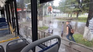 Уфа после мощного ливня 5 июля 2025,на автобусе от «Машинки» до Восьмоэтажки,Черниковка,Уфа,Россия🇷