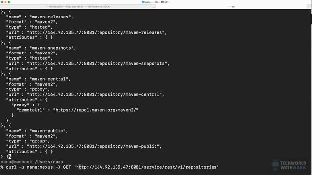 6.6 Nexus REST API смотреть онлайн