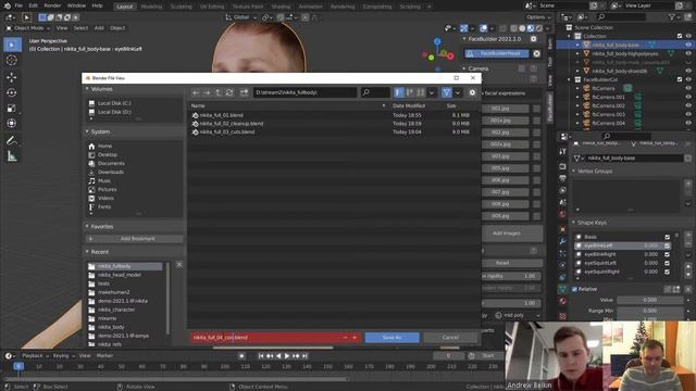 Как сшить голову FaceBuilder c телом — KeenTools LIVE смотреть онлайн