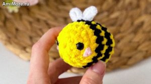 Амигуруми: схема Мини пчёлка | Игрушки вязаные крючком