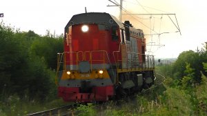 ТЭМ7-0291 резервом идет на разгон с приветливой бригадой