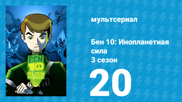 Бен 10: Инопланетная сила 3 сезон 20 серия «Последний бой: Часть 2» (мультсериал, 2009)