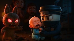 Капучино Ассасино спасает семью от проклятой игрушки Лабубу | Лабубу мультик 2025