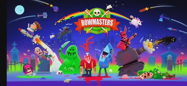 Играю в Bowmasters. Первый взгляд.