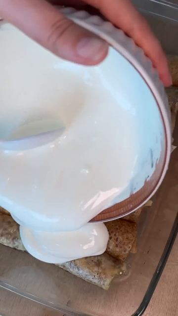 Блинчики с начинкой синнабон  #рецепты #рек #блинчики #завтрак #десерт