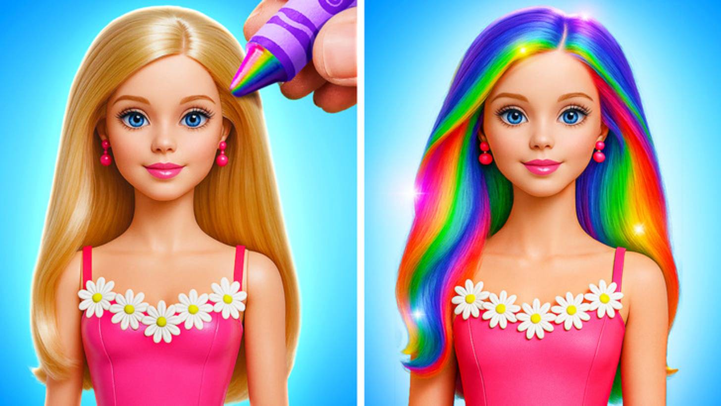 🤯 Преображение барби: от скромной до вау-образа! 💄✨ смотреть онлайн