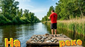 Наловил рыбы на реке!!!