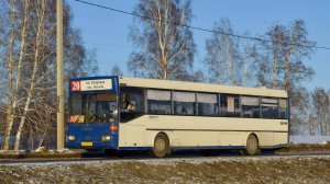 Автобус Mercedes-Benz O405 (АО 552 22). Покатушки по Барнаулу. / Ride on the Mercedes-Benz O405 bus