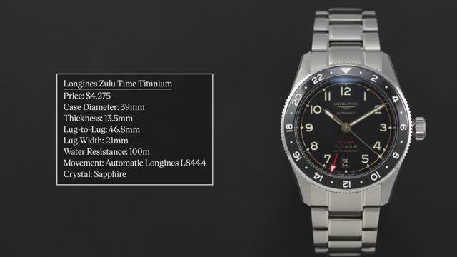 Часы Longines Spirit Zulu 39 мм [Титан]