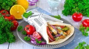 Греческий гирос с курицей классический