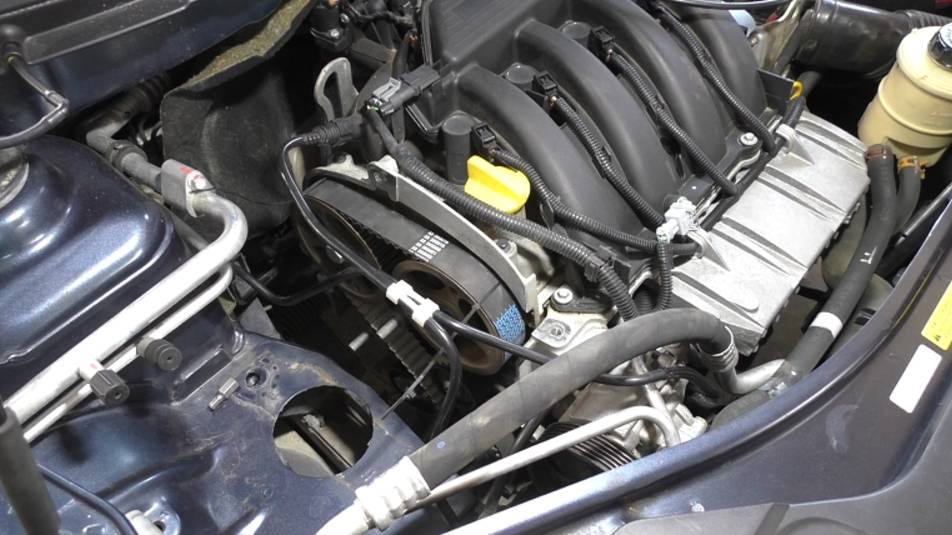 Замена комплекта ГРМ на Nissan Almera K4M Ниссан Альмера 2013 2часть