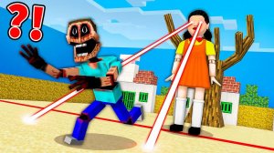 Пранки над Мимикристом в игре кальмара в Майнкрафте