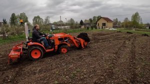 Работа с погрузчиком Кубота/Кентавр344