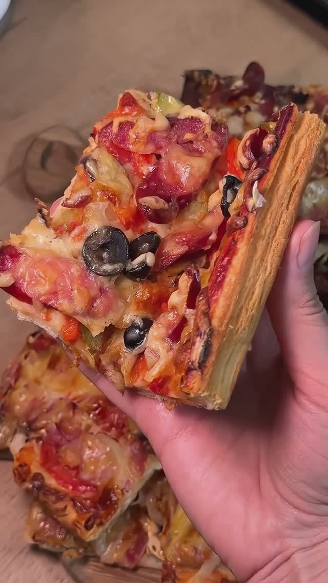 Любимая пицца всей семьи  #рек #пицца #рецепты