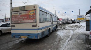 Автобус Mercedes-Benz O405 (АН 606 22). Покатушки по Барнаулу. / Ride on the Mercedes-Benz O405 bus