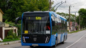 Поездка на новом троллейбусе КамАЗ-62825 № 554, маршрут 1