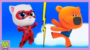 Ми-Ми-Мишки против Говорящего Тома.Кеша и Анджела Леди-Баг в Гонках Наперегонки.Кто Быстрее