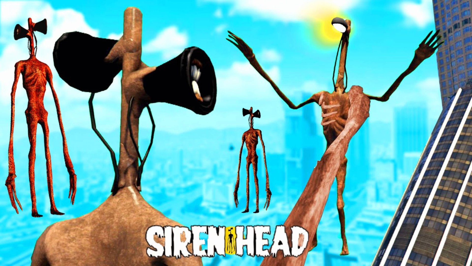 📢 Сиреноголовый 📢 в GTA очень крутая игра. Siren Head Game. смотреть онлайн