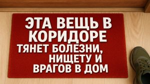 Выбросьте эти вещи из коридора и деньги, здоровье и удача вернутся в ваш дом!