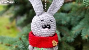 Амигуруми: схема Зайка брелок | Игрушки вязаные крючком