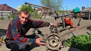 ✅Самодельный МОТОКОНЬ из Бензопилы и велосипеда 😨 Культиватор своими руками