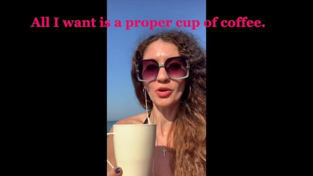 All I want is a proper cup of coffee | tongue-twister смотреть онлайн