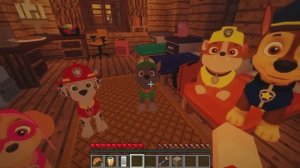 ЩЕНЯЧИЙ ПАТРУЛЬ В МАЙНКРАФТ! МАЛЕНЬКИЕ ЩЕНЯТА В MINECRAFT!