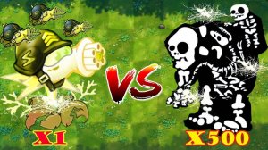 PVZ Fusion 2.7 – Новые растения! 1 Растение Fusion против 500 Электрических Обсидиановых Гаргантюа