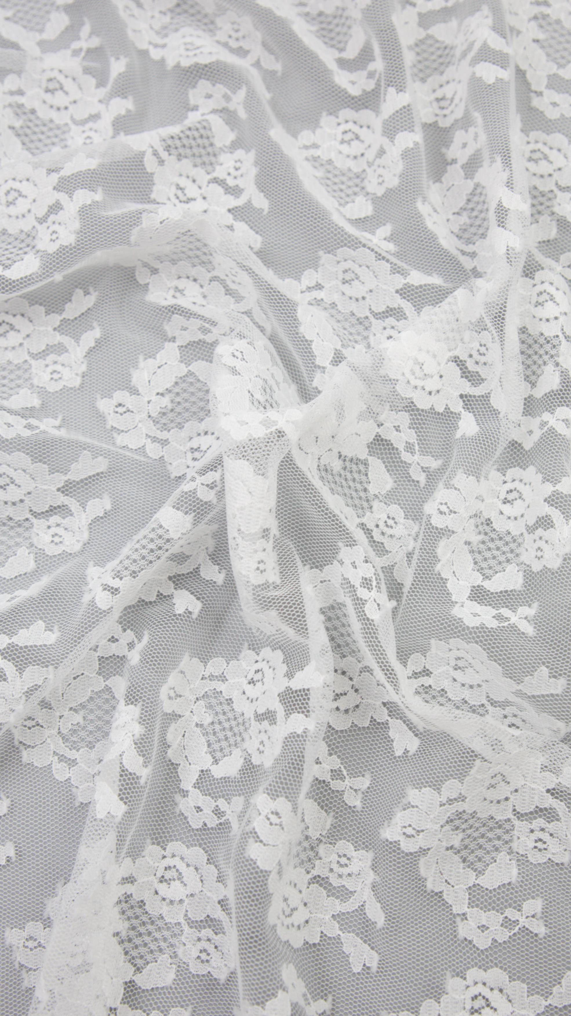 50629 Кружевное полотно Белое, 150 см смотреть онлайн