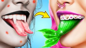 🧛 Русалка стала вампиром! экстремальное преображение 😱