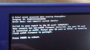 Nintendo Switch. ИСПРАВЛЯЕМ ОШИБКУ .