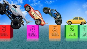 Машинки летают и прыгают! Развивающие мультики Машины помощники. Мультфильмы про машинки