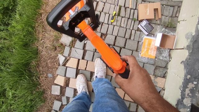 Самый бюджетный аккумуляторный триммер для травы. Реальный триммер аккумуляторный для женщин. смотреть онлайн