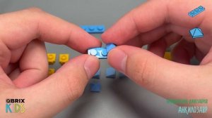 Собираем анкилозавра из конструктора QBRIX KIDS - детские конструкторы с видеоинструкцией