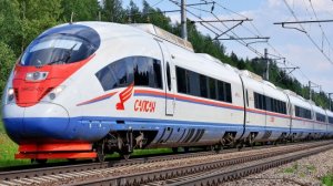 Сапсан на переезде, закрыли проезд