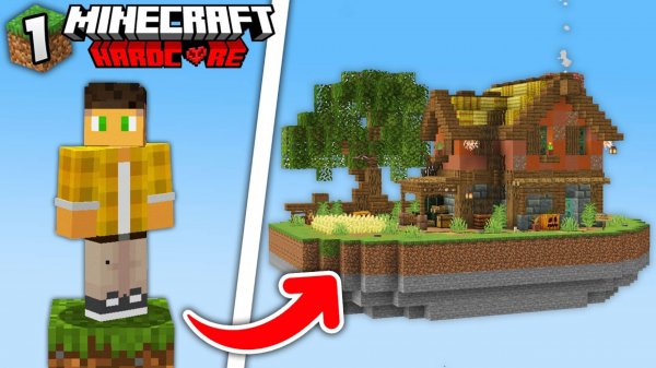 Это ЛУЧШИЙ СТАРТ на ОДНОМ БЛОКЕ в Майнкрафт