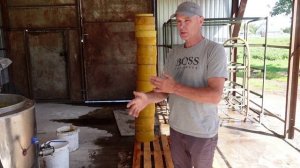 РЕЗУЛЬТАТ ПЕРЕРАБОТКИ ВОСКОСЫРЬЯ, НА ПРОМЫШЛЕННОМ ОБОРУДОВАНИИ , день второй