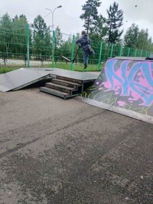 в скейт парке