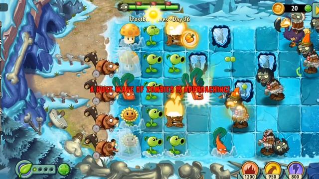 пытаюсь пройти 26 уровень в игре plants vs zombies 2 и дойти до босса смотреть онлайн