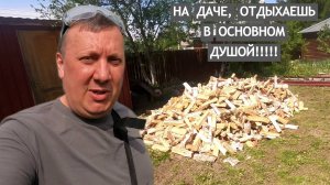 Дачные Трапезы / Дачные Дела / Перекидали Три Куба Дров / Шашлык из Индейки / Ашан / Отдых