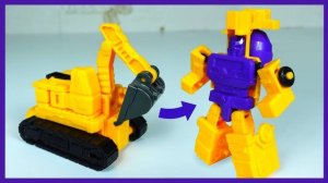 Трансформеры. 2 часть. Спецтехника. Собираю огромного робота. Распаковка стаканчиков.