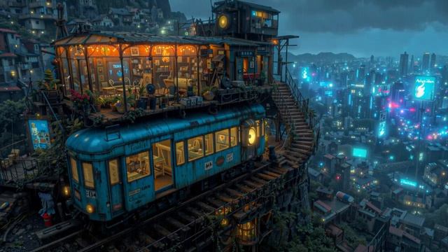 The Cliffside Teahouse – Calming Sounds of a Ghibli Inspired Cafe #Cozy #Ghibli