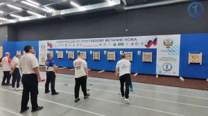 Финал Кубка России по спортивному метанию ножа. Новосибирск - 2025. Мужчины, дистанция 5 метров