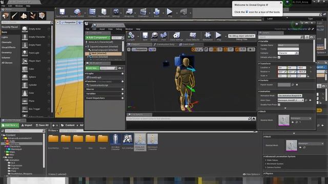 Test of Advanced Locomotion System V3 (ALSV3) _ Retargeting of Anim BP (changed title ALSV4 to 3) смотреть онлайн