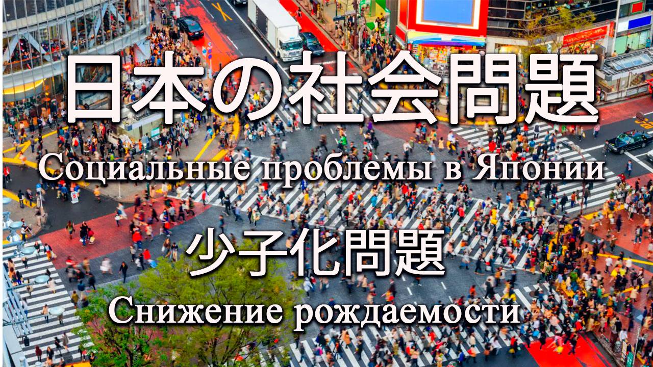 Социальные проблемы Японии. 1.Снижение рождаемости.日本の社会問題 第一回少子化問題