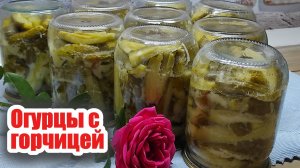 Огурцы на зиму с сухой горчицей — простой и вкусный рецепт